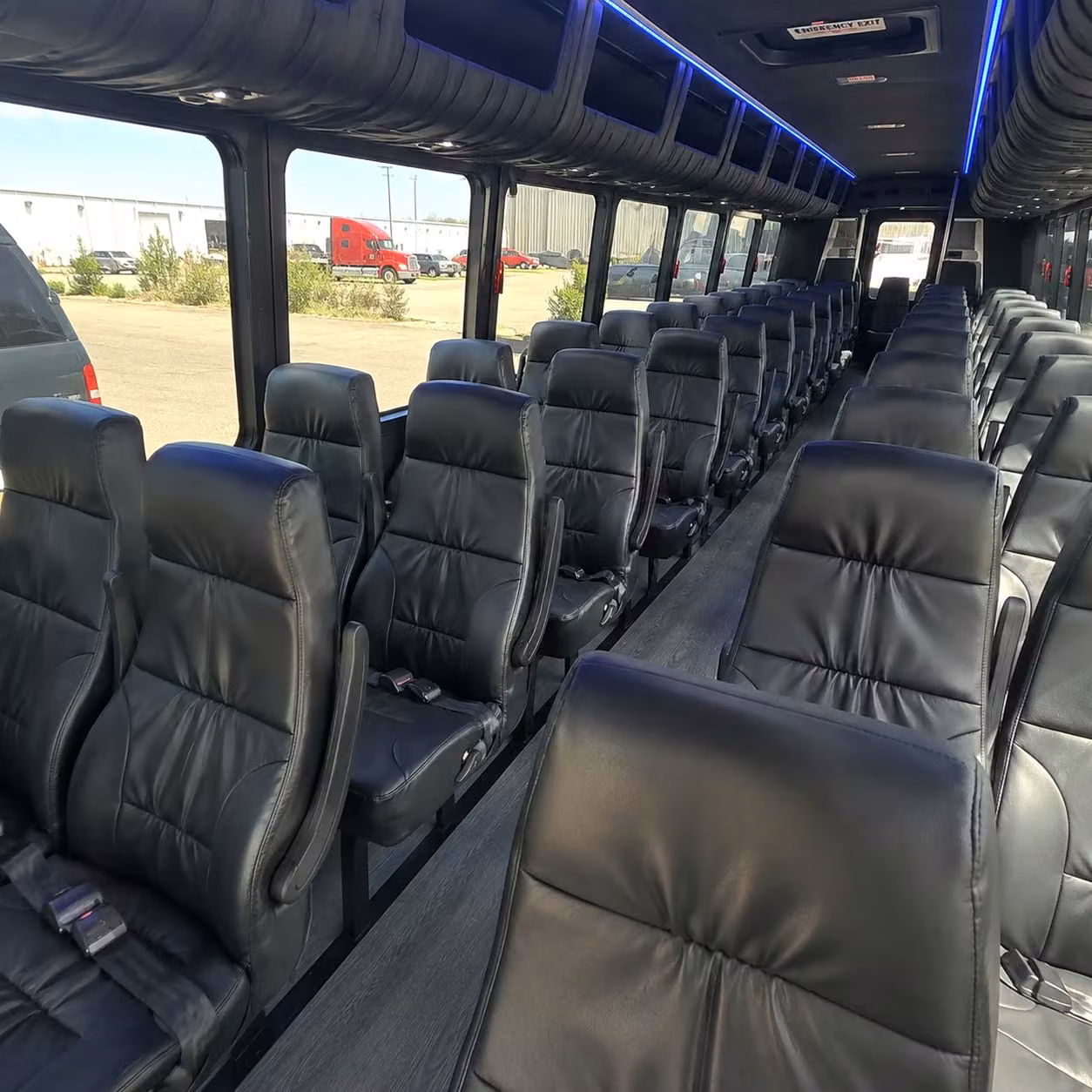 28 passenger minibus inside