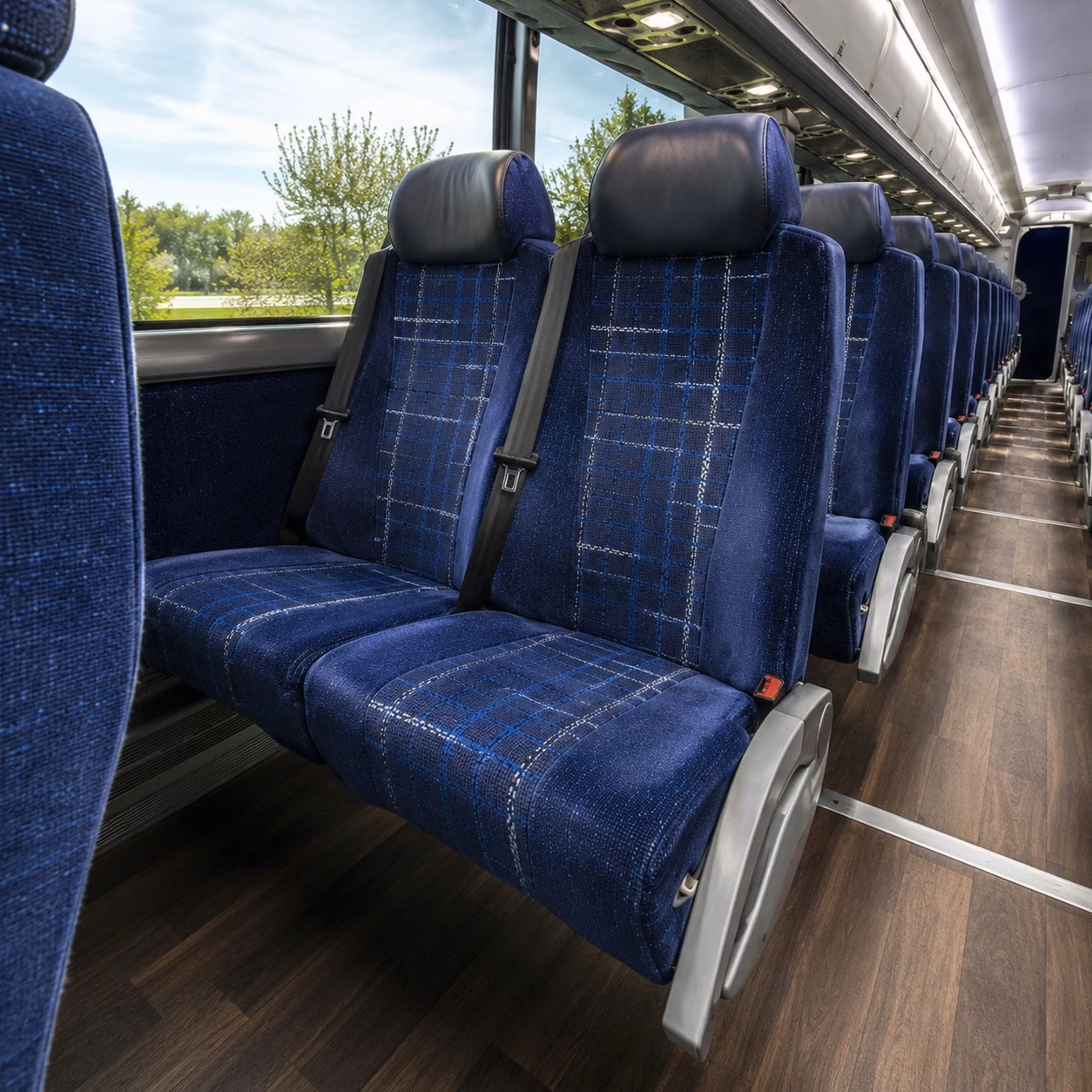 springfield charter bus rental interior